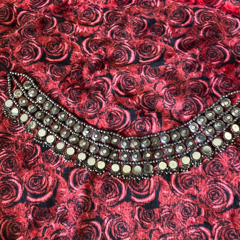 Festive Boho Jingly Adjustable Mirrored Belt